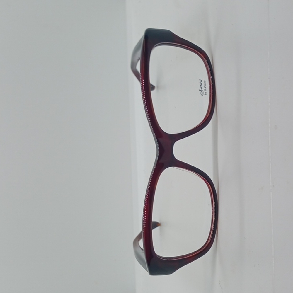NWT WOMEN'S SAMA EYEGLASS FRAMES CHELSEA TORTOISE WINE
